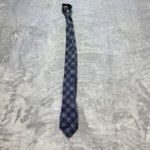 Lauren Ralph Lauren Tie Mens Blue Plaid Classic Necktie Dress Accessory Handmade